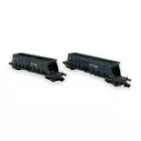 Set van 2 onderlossers van het type Faoos "SITRAM" - Arnold HN6616 - N 1/160 - SNCF - Ep IV/V - 2R