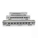 Set di 3 carrozze TEE Mistral JOUEF HJ4164 - HO 1/87 - SNCF