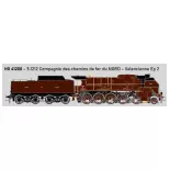 Locomotive à vapeur 2-150P DCC SON avec fumigène - R37 HO41200DSF - HO - EP II