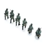 Infanterie de la Wehrmacht en patrouille - 6 personnages - ARTITEC 5720001 - 1/72