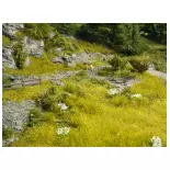 Lot de 2 Tapis "prairie luxuriante" NATUR+ NOCH 07470 - HO 1/87 - 250 x 250 mm