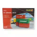 5 Faller 20' container 182051- HO : 1/87 - EP IV