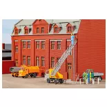 Chantier de Construction d'Echelles Tournantes - Multicar M22 - Auhagen 41689 - HO 1/87