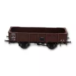 PLM 4-door tombereau wagon, red sideros sheet metal, REE Models WB-815, HO 1/87th