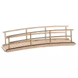 Pequeña maqueta de puente de madera en miniatura - HO : 1/87