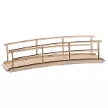 Small miniature wooden bridge model - HO : 1/87