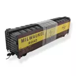 Wagon couvert MILWAUKEE ROAD 2101 RIVAROSSI HR6584A - PRIVAT USA - HO 1/87