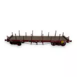 Wagon plat TP Brun à Ranchers courts et longs REE Modeles WB549 SNCF - HO 1/87