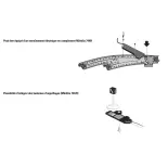 Left Curved Turnout R1 360 mm 30° Trix 62671 - HO : 1/87 - Code 83 - C Track