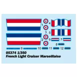 Bateau croiseur léger français Marseillaise - Trumpeter 05374 - 1/350