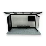 Bushaltestelle schwarz - Rietze 70322 - HO 1/87