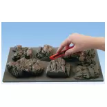 Set of 6 foam rocks Noch 58452 - All scales