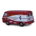 Fiat 238 tôlé, Ferrari garage Francorchamps, 1966 - Brekina 34467 - HO 1/87