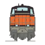 Locomotive diesel BB 64079, livrée Arzens orange 435, logo casquette - Ree Modèles NW366S - N 1/160 - SNCF - Ep V - Digital sound - 2R