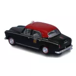 Voiture Taxi G7 Peugeot 403.7 limousine 1960 noir, toit rouge SAI 6241 - HO 1/87
