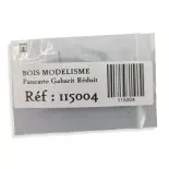 Pancarte "Gabarit Réduit" BOISMODELISME 115004 - HO 1/87 - SNCF