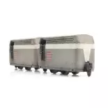 Wagons de voyageurs du chemin de fer minier - Artitec 387.373 - HO 1/87