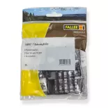 2er-Pack Bänke mit 10 Sitzplätzen - Faller 180867 - HO: 1/87 - 40x15x13mm