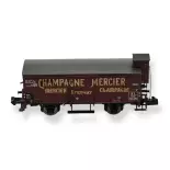 Gedeckter Güterwagen Brawa 67499 - Champagne Mercier - N 1/160 - A.L