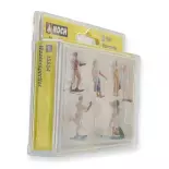 Pack of 6 water sport figures NOCH 15849 HO : 1/87th