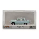 Peugeot 404 pastelblauw SAI 2321 - HO : 1/87