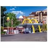 McDonald's Restaurant avec McCafé Vollmer 43635 - HO : 1/87 -270x158x98mm