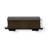 Wagon couvert brun MiniTrains 5141 - HOe 1/87