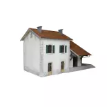 Station met goederenloods - Houten Modellen 101003 - HO 1/87 - SNCF - 124 stuks