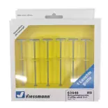 Juego de 6 luces de muelle VIESSMANN 63646 2 LED blancas - HO 1/87