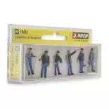 Pack of 6 NOCH 15282 mechanics and drivers - HO: 1/87th