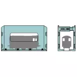 Caja de transporte PECO PT60 - N 1/160 - HO / HOm / HOe 1/87 - OO 1/76
