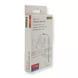 Set van 3 staande lampen met LED - Faller 180119 - HO 1/87