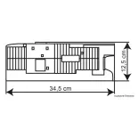 Bahnhof Dettingen - KIBRI 39507 - HO 1/87 - 345 x 125 x 140 mm