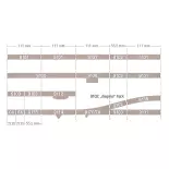 Motorisierte Entlastungsschiene 111 mm Fleischmann 9112 - N : 1/160 - Code 80