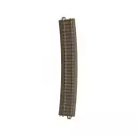 Rail courbe R9 12,1° Trix 62912 - Rayon 1114,6 mm - HO : 1/87 - Code 83 - Voie C