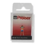 1 Female figure showing breasts - Preiser 28124 - HO 1/87