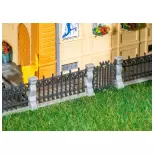 Iron fence pack 1936 mm FALLER 180417 - HO 1/87 - EP II