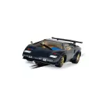 Voiture Analogique - Lamborghini Countach - Bleu et Or - Scalextric CH4411 - Super Slot - I: 1/32