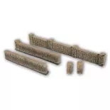 Miniature Sandstone Walls Noch 58282 - HO 1/87 - length 1040 mm