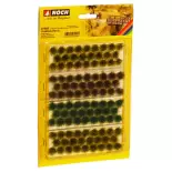 Pack of 104 XL grass tufts - 4 shades of green - 9mm - HO 1/87 - NOCH 07005