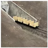 4 wagonnets à pâte à bois - Minitrains 5105 - HOe 1/87 - 2R