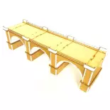 Zweispuriges Viadukt - 165mm HolzModellbau 109012 - HO 1/87