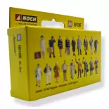 Pack XL 18 Figurines "Voyageurs" NOCH 16106 - HO 1/87ème