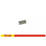 Quart de courbe - 1er rayon 7,5° 267 mm - Hornby TT8014 - 1/120 