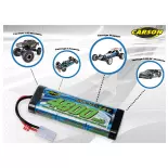 Batterie NiMH 7,2V 4800mAh Race avec connecteur Tamiya - CARSON 500608228