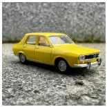 Renault 12 TL car in yellow livery SAI 2221 - HO : 1/87 -