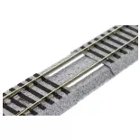Rail d'extension droit Unitrack (S212S) 212-252mm - Kato 2-194 - HO 1/87