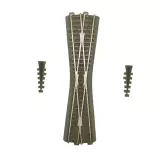 Croisement long 12,1° Marklin 24740 - 236,1 mm - HO : 1/87 - Code 83 - Voie C