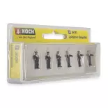 Pack of 6 NOCH 36281 train drivers - N : 1/160