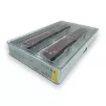 Conjunto de 4 vagones autodescargables tipo Tal 963 - Minitrix 18271 - N 1/160 - DB - Ep IV - 2R